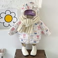 thumbnail image 3 of WOYY Toddler Boys Down Padded Coat Children's Cute Cartoon Hooded Jacket, Sizes 2-3T, 3 of 3