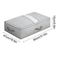 thumbnail image 6 of Folding Wardrobe Storage Box, Drawer Style Organizer with Clear Window & Zipper Lid, Non-woven Fabric, Large Capacity for Sweaters, Pants, Bedding & Toys, Space-saving Foldable Design for, 6 of 8