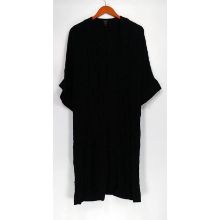 Kimono Duster - G.I.L.I. got it love it Petite Sweater XXS Petite Kimono Duster Black A306115