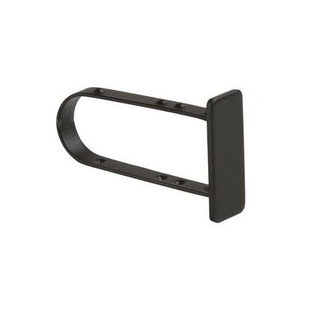 Econoco EC4-MAB End Cap for 0.5 x 1.5 in. Rectangular Tubing - Black - Matte