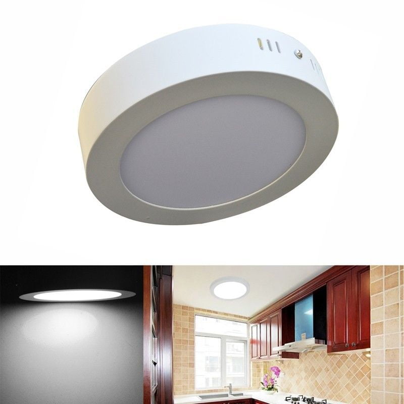 6w Led Panel Light Circular Bright Led Recessed Ceiling Panel Light Bulb Lamp Cool White Walmart Com
