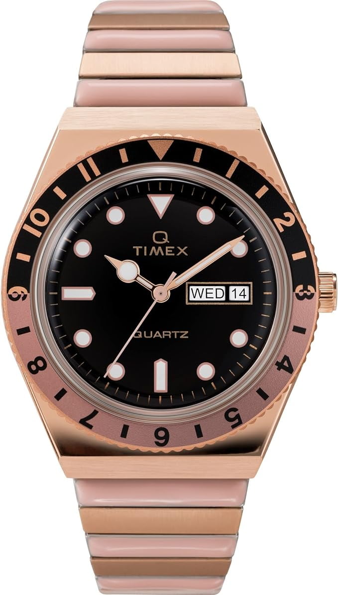 Timex Men's Q Reissue Gold Tone Bracelet Quartz Watch with
