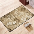 thumbnail image 2 of Vintage Wood Roses Rugs Doormat, Non-Slip Machine Washable Carpets Floor Door Mat , 36" x 24", 2 of 7