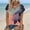 Pink, variant on Zorckvet Printed Shirts for Women Vacation Casual Blouses Trendy Tunic Short Sleeve Womens Tops