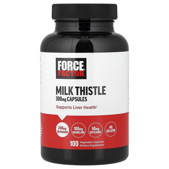 Force Factor Milk Thistle, 100 Vegetable Capsules