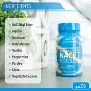 Neuro NAC Supplement N-Acetyl Cysteine Ethyl Ester - 20x More Bioavailable Than NAC 600 mg - Boost Glutathione 10x More Than Liposomal Glutathione - N Acetyl Cysteine Ethyl Ester - NACET (60 Capsules)