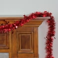 thumbnail image 3 of 9' Pre-Lit Valentine's Day Heart Tinsel Garland - Red Lights, 3 of 4