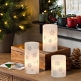 thumbnail image 3 of Velas LED navideñas sin llama GenSwin, paquete de 3, 7 a 15 cm, 3 of 7