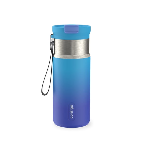 Contigo DualSip 16 oz Compact Leakproof Insulated Water Bottle with 2-Way Lid