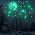 thumbnail image 3 of Estrellas y luna que brillan en la oscuridad para decoración de techos y paredes: habitaciones infantiles, dormitorios y salas de estar. Decoración de cielo estrellado brillante, 435 pegatinas,, 3 of 8