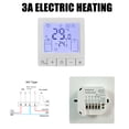 thumbnail image 2 of Riwcyla Smart Thermostat for Home Programmable Temperature Control IP20 Protection 24H Timed On/Off Digital Thermostat for 3A Water Underfloor Heating, 2 of 6