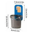 thumbnail image 4 of Huayishang Storage Box Toothbrush Rack Punch-Free Light Luxury Mouthwash Cup Toothbrush Cup Wall-Mounted Bathroom Storage Box Couple Toothbrush Blue, Kitchen Essentials Clearance Sale, 4 of 9