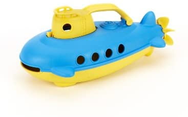BPA Phthalate Free Blue Watercraft with Spinning Rear Propeller Made from Recycled Materials Green Toys Submarine Safe Toys for Toddlers 