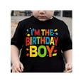thumbnail image 1 of i'M THe BiRTHDaY BoY Printed T-Shirt 100%cotton Boy T-shirt, 1 of 7