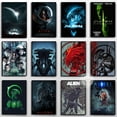 thumbnail image 2 of Alien Science Fiction Movie Astronaut Space Posters and Prints Wall Art Canvas Painting Picture Room Horror Home Decoration, 2 of 5