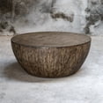thumbnail image 3 of Uttermost Lark Round Transitional Wood Coffee Table in Aged Walnut, 3 of 7