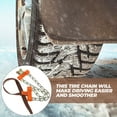 thumbnail image 3 of Raindrops Car Tire Chain For Anti Tire Chains For Pickup Trucks Scrapers Truck Winter Studs Skid Steel Silver, 3 of 8