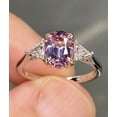 thumbnail image 3 of Lab created Stunning 2.1 Ctw Pastel Pink Spinel Ring Engagement Ring Promise Ring, 3 of 5