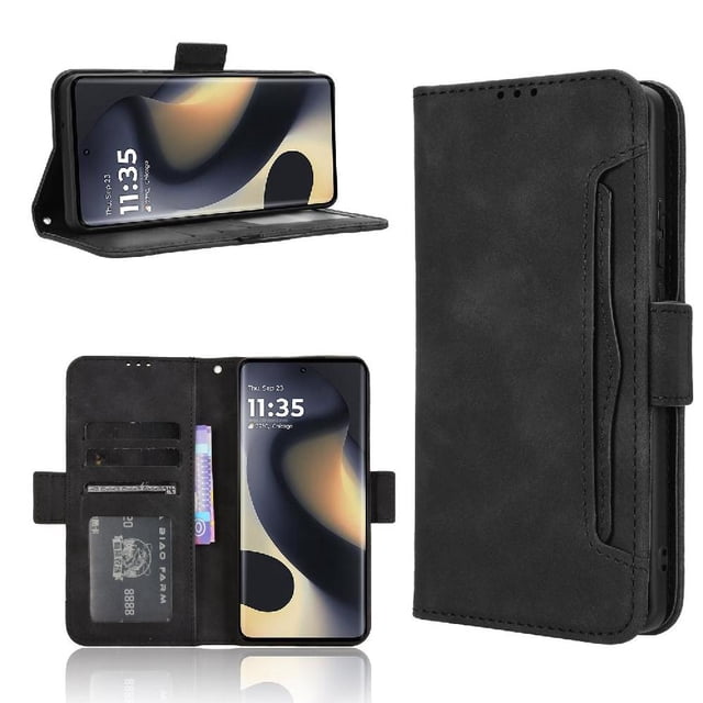 Funda Tipo Billetera GANGXUN para Motorola MOTO Edge 2024 5G – Tapa Flip con Tarjetero