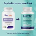 thumbnail image 3 of BESTVITE Benfotiamine 300mg (180 Vegetarian Capsules) (3-Pack) No Stearates - No Silicon Dioxide - Vegan - Non GMO - Gluten Free, 3 of 7