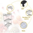 thumbnail image 3 of Carrito Organizador Con Ruedas 3 Niveles Multiusos Práctico Blanco, 3 of 6