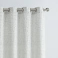 thumbnail image 3 of VCNY Home Leah Grey Leaf Grommet Light Filtering Curtain Panel, 54" x 96", 3 of 5