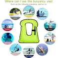 thumbnail image 3 of Inflatable Snorkel Diving Swimming Scuba Vest Jacket Life Jacket Vest  for Snorkeling Surfing Boating Swimming for Adult Youth Kids, 3 of 19