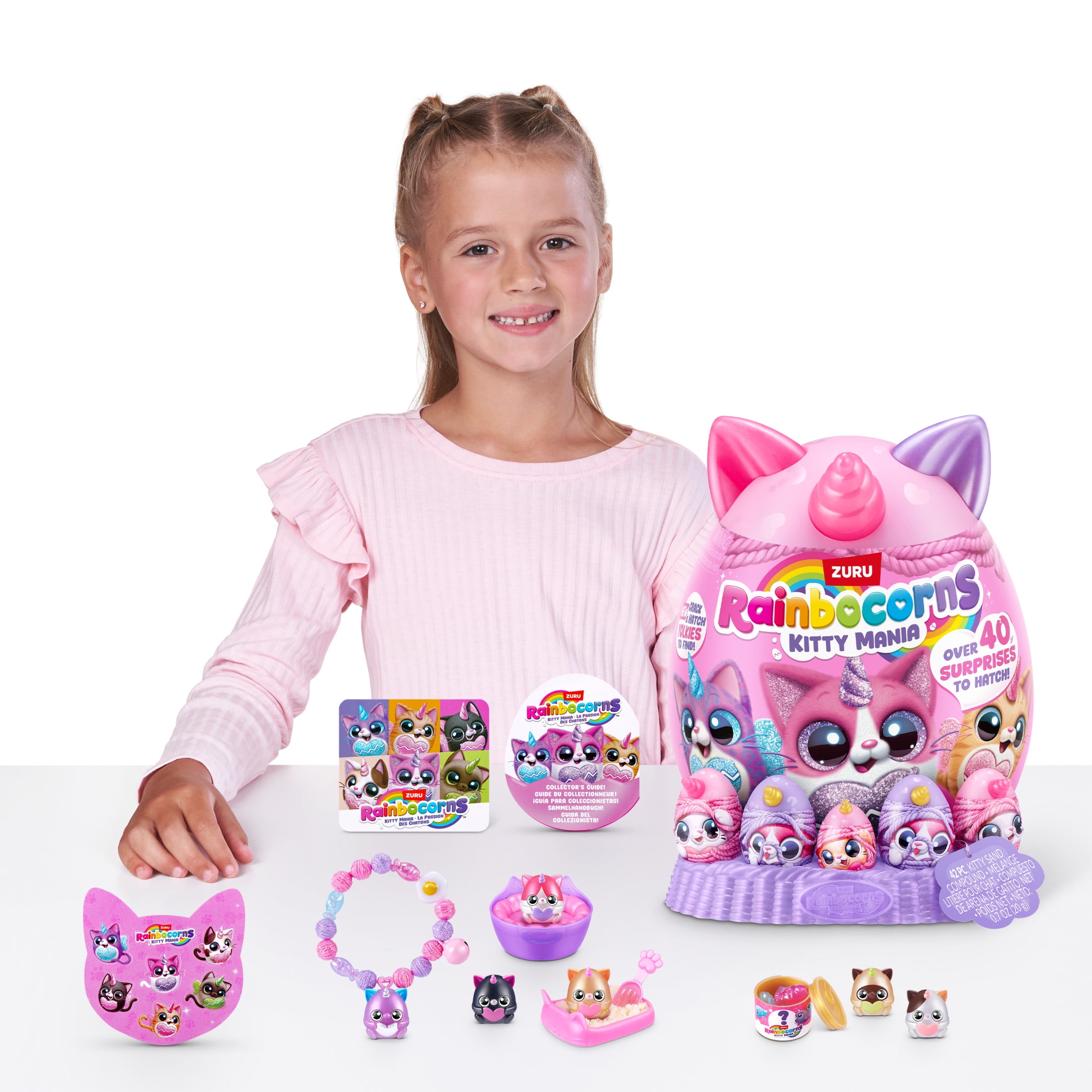 Rainbocorns Kitty Mania de ZURU, Jouet en peluche pour filles