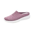 thumbnail image 2 of Viluyesy Womens Flat Sneaker, Wide Width Soft Sole Mesh Breathable Casual Slippers Purple US6, 2 of 8