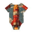 thumbnail image 6 of Pofeuu Rusty Rocket Launch Print Baby Boys Short-Sleeve Bodysuit,Just Born Unisex Baby Short Sleeve Bodysuits Undershirt-2 Years, 6 of 7