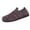 Multicolor_018, variant on Domuza Women Square Toe Knit Casual Flats, Colorful Stripe Slip On Soft Sole Walking Shoes Multicolor 8（EU-40）