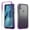 Purple, variant on Moto E 2020 Case, KAESAR Full-Body Rugged Ultra Transparency Hybrid Protective Case With Built-in Screen Protector for Moto E 2020 (Red)
