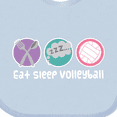 thumbnail image 4 of Inktastic Volleyball Player Team Coach Girls Baby Bib, 4 of 4