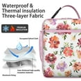 thumbnail image 2 of Flower Insulated Lunch Bag Box Teen Reusable Lunch Bag Waterproof Lunch Tote Portable Bag Office Travel, 2 of 6