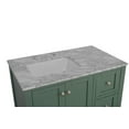 thumbnail image 6 of Lakeshore 36" Bathroom Vanity with Sage Green Cabinet and Carrara Marble Top, 6 of 6