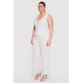 thumbnail image 2 of Women's Plus Size Textured Knit Wide Leg Pants, 2 of 4
