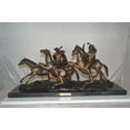 thumbnail image 5 of Nifao Old Dragon by Remington replica Bronze Statue – Home Decor Sculpture, 32"L x 12"W x 13"H, 5 of 11