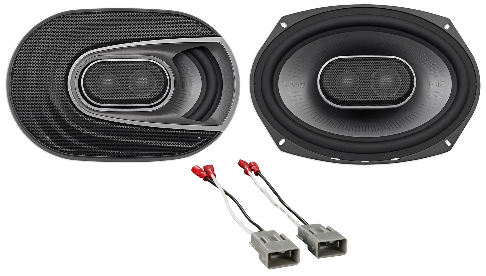 Rear Polk Audio Speaker Replacement Kit+Harness For 20032007 Honda