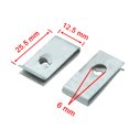 thumbnail image 2 of 20Pcs Tipo U Abrazaderas de Metal Clips Grapas para Panel Tapizado de Coche, 2 of 3