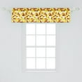 thumbnail image 2 of Ambesonne Abstract Window Valance, Pixel Art Grunge Squares, 54" X 12", Pastel Yellow Paprika, 2 of 3