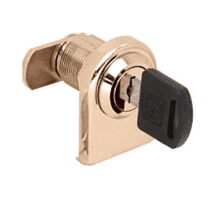 Crl Lk36ka Brass Round Top Swinging Glass Door Lock Keyed Alike