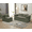 Green, variant on QuzyAor 80" Foldable Sleeper Sofa Chaise Lounge, Corduroy Floor Couch w/ Blanket & 3 Pillows, No Assembly Required for Living Room, Black