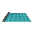thumbnail image 2 of Ahgly Company Indoor Round Abstract Light Blue Contemporary Area Rugs, 5' Round, 2 of 4