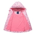 thumbnail image 3 of MGEOY Boys Girls Rain Jackets Lightweight Waterproof Hooded Cotton Raincoats Windbreakers for Kids, 3 of 7