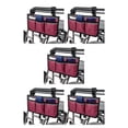 thumbnail image 1 of Bewildely Bolsa compacta para reposabrazos, bolsa organizadora versátil para silla de ruedas, rojo vino, 32,5 x 18 cm Type2 NO2, 1 of 1