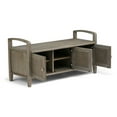 thumbnail image 3 of Atlin Designs Banc de Rangement d'Entrée Transitionnel en Bois, Gris Vieilli, 3 of 5