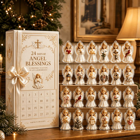 24-DAYS OF ANGEL-BLESSINGS 2026 Christmas Advent Calendar with Days of Surprise Gifts for Holiday Countdown