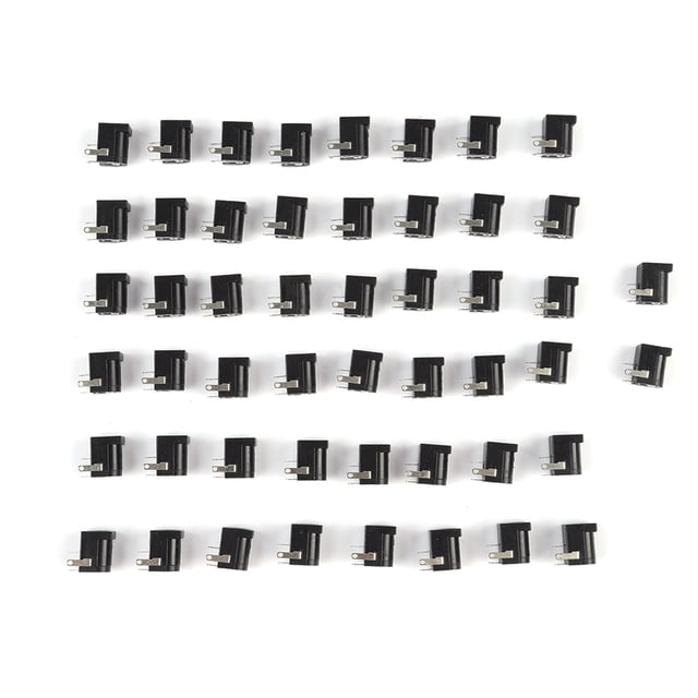 Jack Adapter,50PCS 5.5mm x 2.1mm Adapter Breadboard DC Power Barrel Smooth Operation