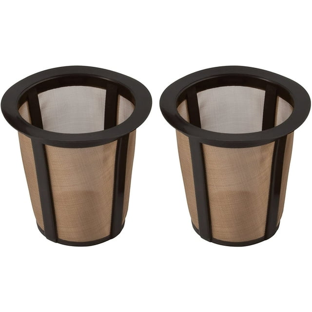 HIC Gold Tone Reusable Coffee Filter, 1Cup