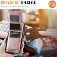 thumbnail image 5 of ELEHOLD Case for iPhone 16 Pro, Magnetic Wallet RFID Blocking Case,Leather Flip Cover with Card Holder,Rosegold, 5 of 11